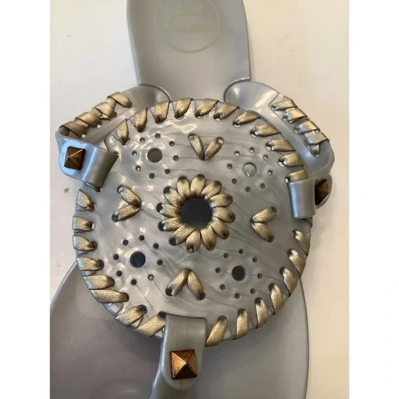 JACK ROGERS GEORGICA MEDALLION JELLY SANDALS 10 - Picture 7 of 7